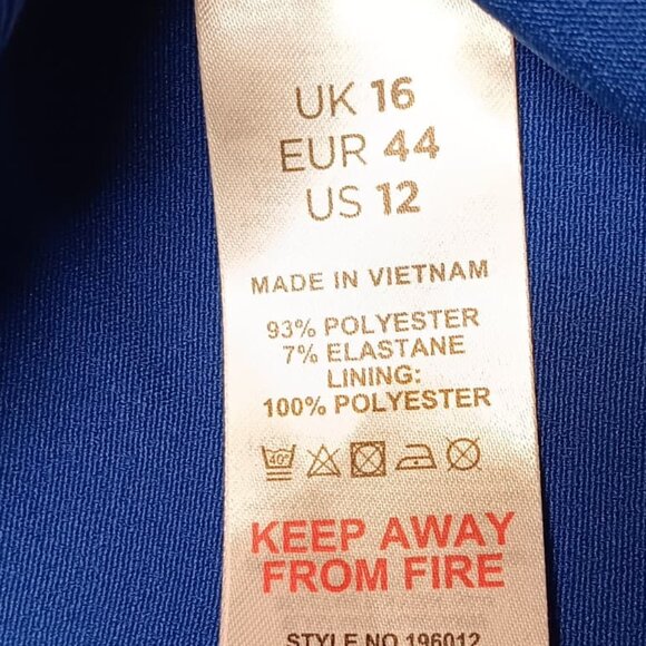 LTS Blue knit trousers with pockets SIZE US 12 - Picture 4 of 8